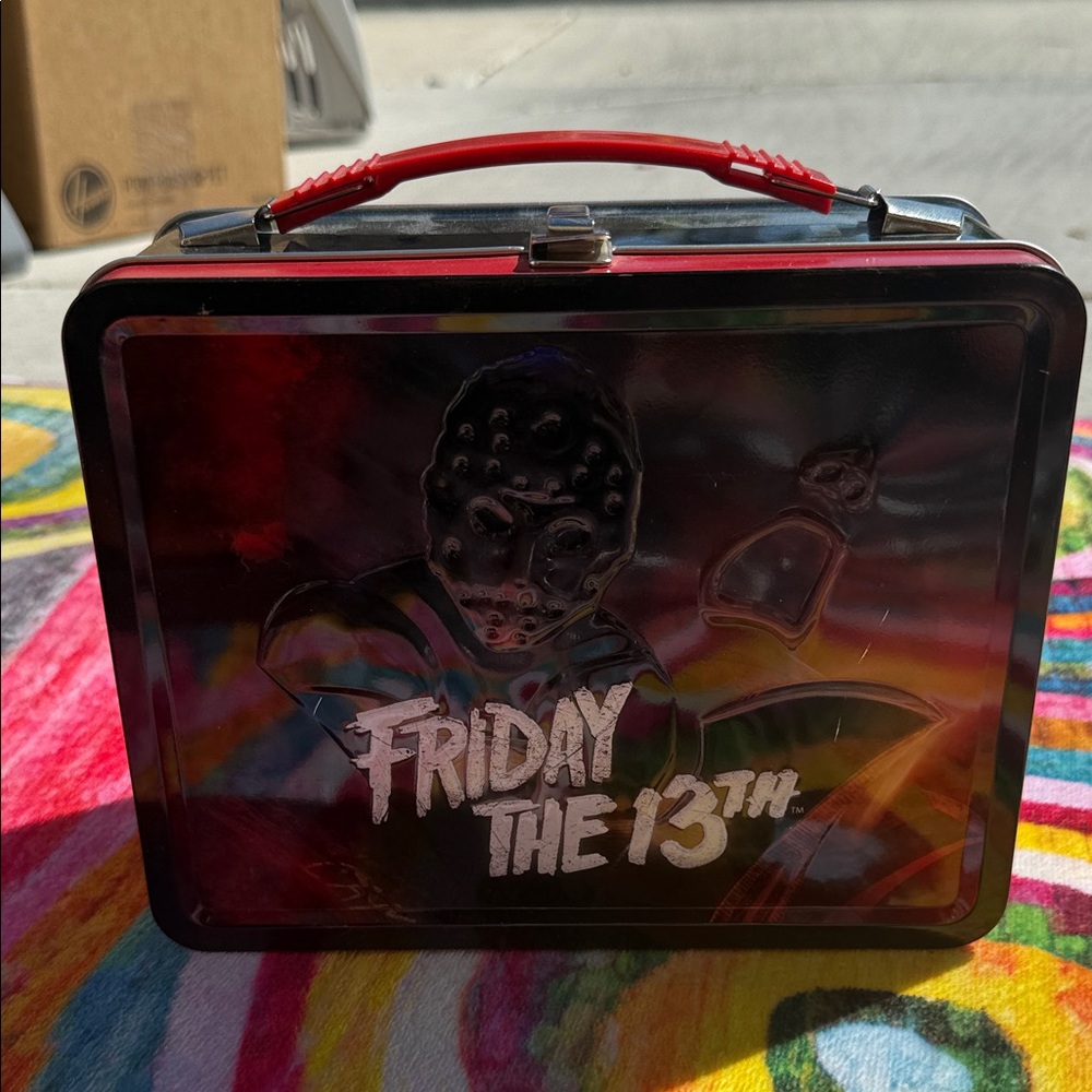 Friday the 13th Lunchbox with Red Handle